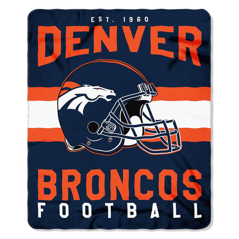 Denver Broncos Nfl Light Weight Fleece Blanket (singular Series) (50inx60in)