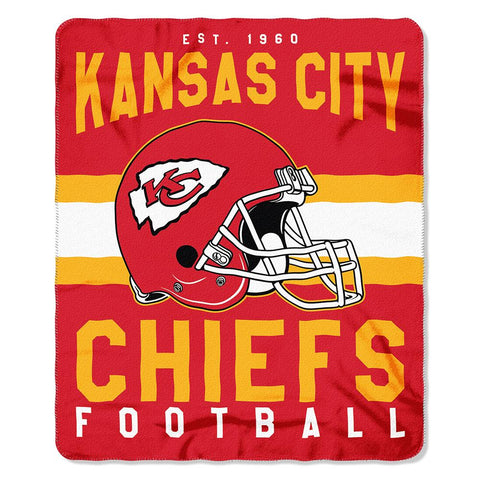 Kansas City Chiefs Nfl Light Weight Fleece Blanket (singular Series) (50inx60in)