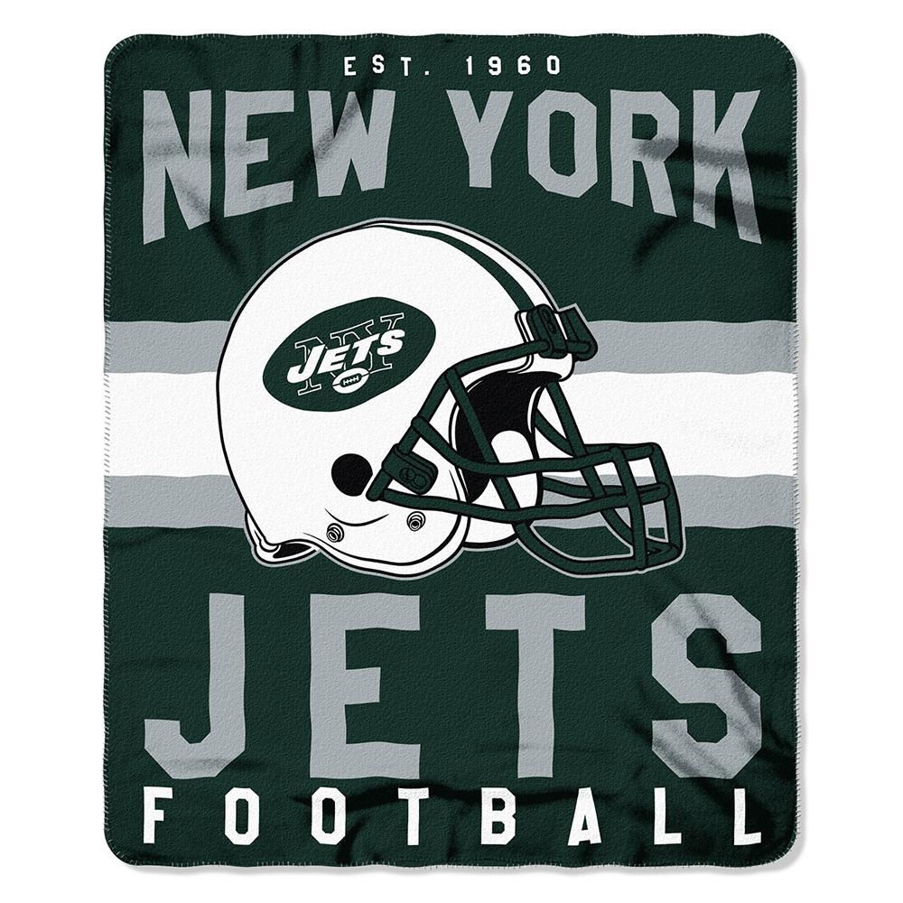 New York Jets Nfl Light Weight Fleece Blanket (singular Series) (50inx60in)