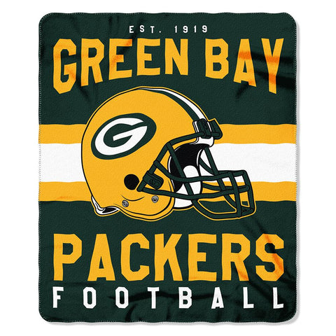 Green Bay Packers Nfl Light Weight Fleece Blanket (singular Series) (50inx60in)