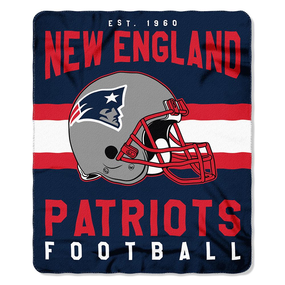 New England Patriots Nfl Light Weight Fleece Blanket (singular Series) (50inx60in)