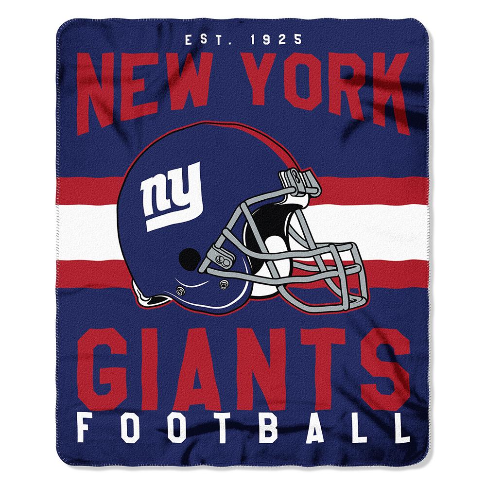 New York Giants Nfl Light Weight Fleece Blanket (singular Series) (50inx60in)