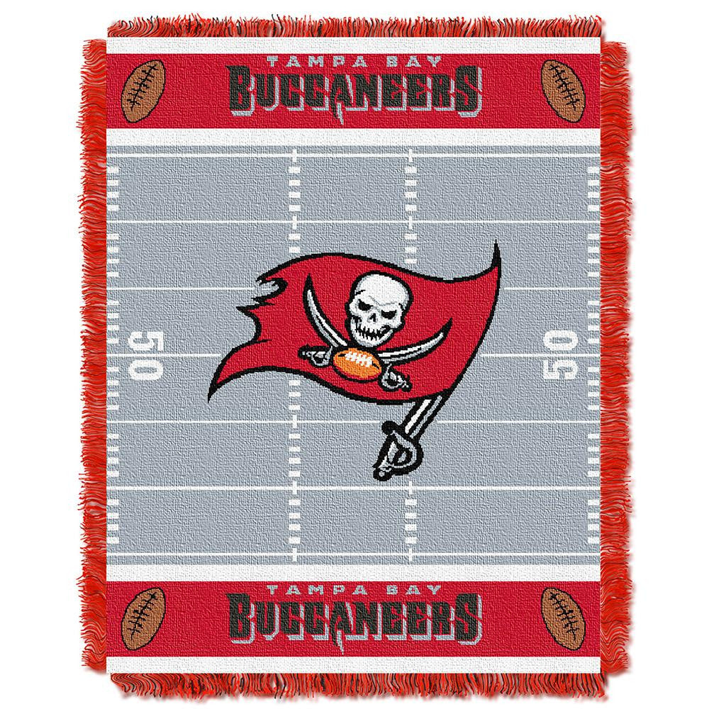 Tampa Bay Buccaneers NFL Triple Woven Jacquard Throw (Field Baby Series) (36x48)