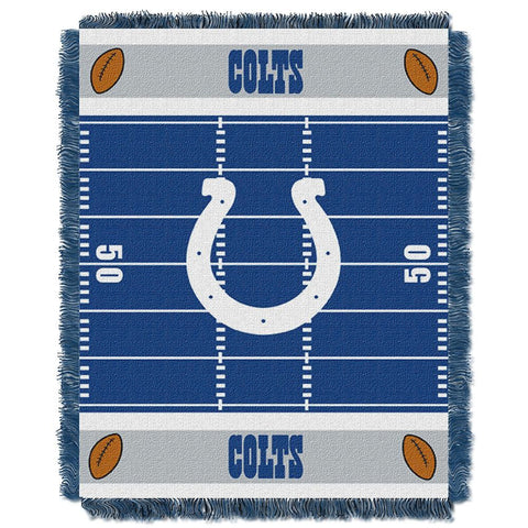 Indianapolis Colts NFL Triple Woven Jacquard Throw (Field Baby Series) (36x48)