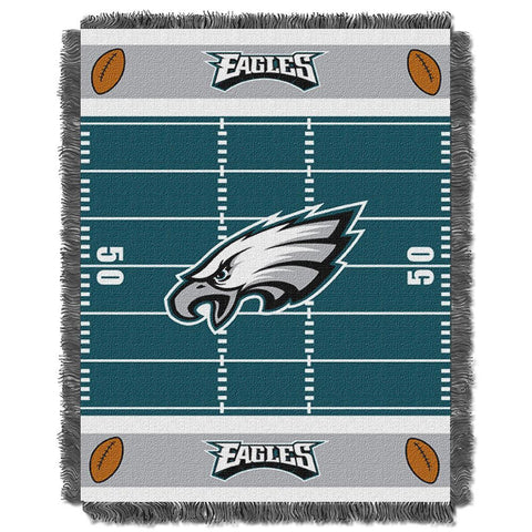Philadelphia Eagles NFL Triple Woven Jacquard Throw (Field Baby Series) (36x48)