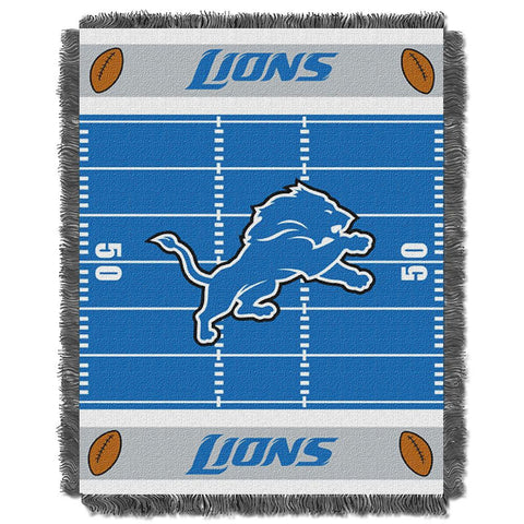 Detroit Lions NFL Triple Woven Jacquard Throw (Field Baby Series) (36x48)