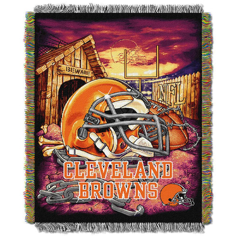 Cleveland Browns NFL Woven Tapestry Throw (Home Field Advantage) (48x60)