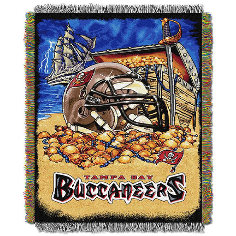 Tampa Bay Buccaneers NFL Woven Tapestry Throw (Home Field Advantage) (48x60)