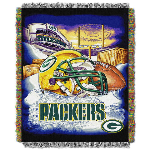 Green Bay Packers NFL Woven Tapestry Throw (Home Field Advantage) (48x60)