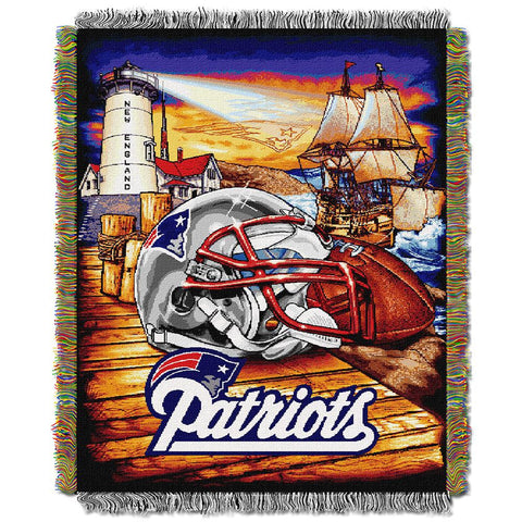 New England Patriots NFL Woven Tapestry Throw (Home Field Advantage) (48x60)