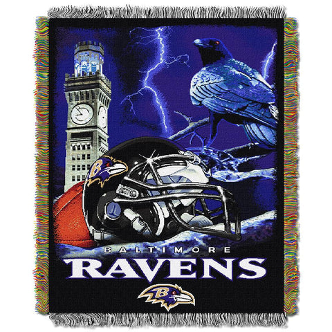 Baltimore Ravens NFL Woven Tapestry Throw (Home Field Advantage) (48x60)