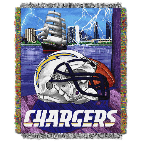 San Diego Chargers NFL Woven Tapestry Throw (Home Field Advantage) (48x60)