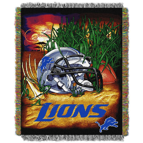 Detroit Lions NFL Woven Tapestry Throw (Home Field Advantage) (48x60)