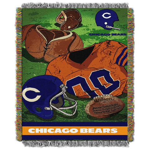 Chicago Bears NFL Woven Tapestry Throw (Vintage Series) (48x60)