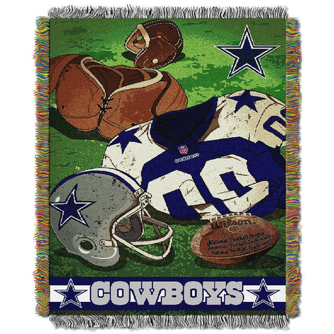 Dallas Cowboys NFL Woven Tapestry Throw (Vintage Series) (48x60)
