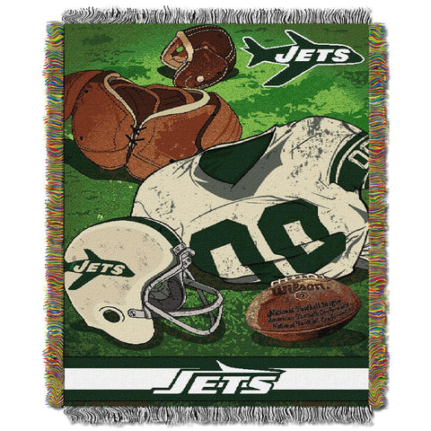 New York Jets NFL Woven Tapestry Throw (Vintage Series) (48x60)