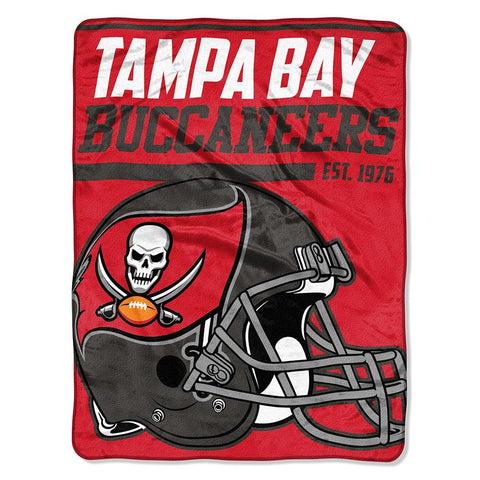 Tampa Bay Buccaneers Nfl Micro Raschel Blanket (40-yard Dash Series) (46in X 60in)