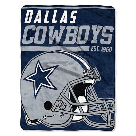 Dallas Cowboys Nfl Micro Raschel Blanket (40-yard Dash Series) (46in X 60in)