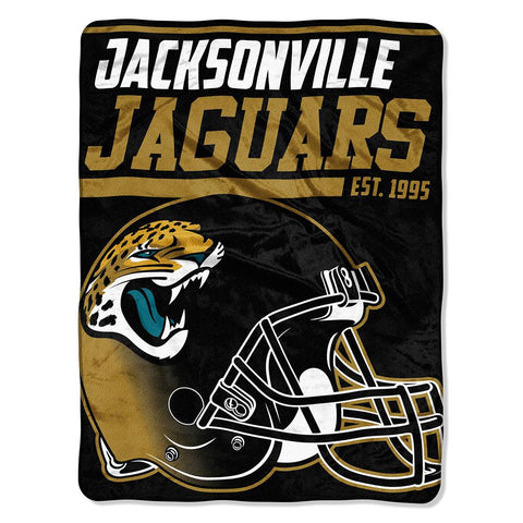 Jacksonville Jaguars Nfl Micro Raschel Blanket (40-yard Dash Series) (46in X 60in)