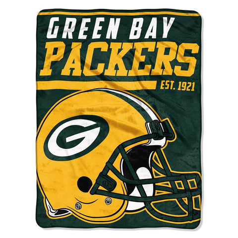 Green Bay Packers Nfl Micro Raschel Blanket (40-yard Dash Series) (46in X 60in)