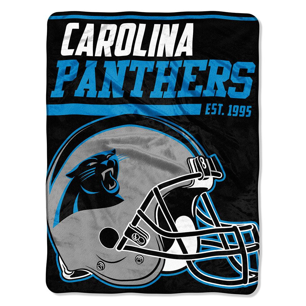 Carolina Panthers Nfl Micro Raschel Blanket (40-yard Dash Series) (46in X 60in)