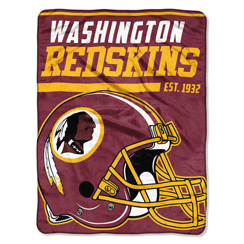 Washington Redskins Nfl Micro Raschel Blanket (40-yard Dash Series) (46in X 60in)