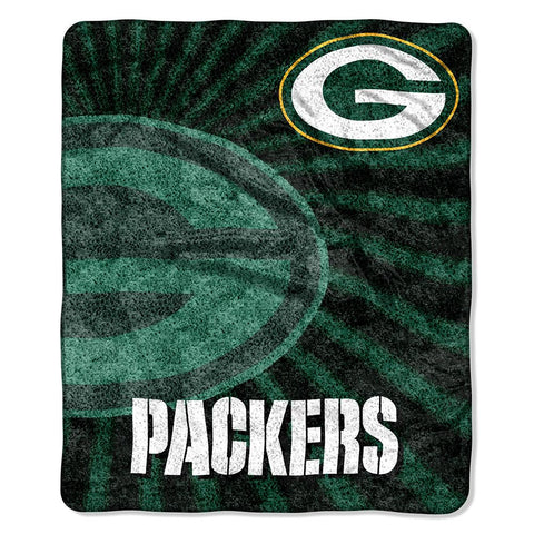 Green Bay Packers NFL Sherpa Throw (Strobe Series) (50in x 60in)