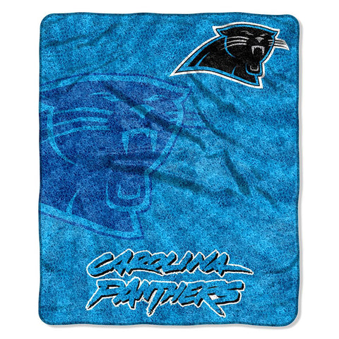 Carolina Panthers NFL Sherpa Throw (Strobe Series) (50in x 60in)