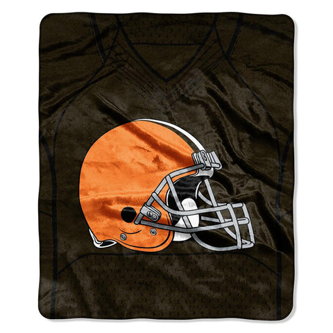 Cleveland Browns Nfl Royal Plush Raschel Blanket (jersey Raschel) (50in X 60in)