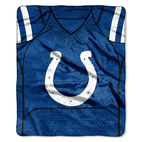 Indianapolis Colts Nfl Royal Plush Raschel Blanket (jersey Raschel) (50in X 60in)