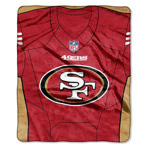 San Francisco 49ers Nfl Royal Plush Raschel Blanket (jersey Raschel) (50in X 60in)