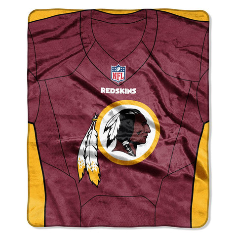 Washington Redskins Nfl Royal Plush Raschel Blanket (jersey Raschel) (50in X 60in)