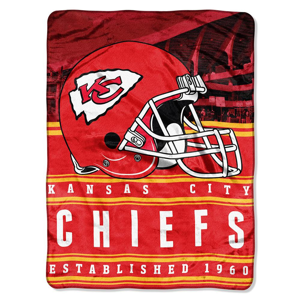 Kansas City Chiefs NFL Silk Touch Throw (Stacked Series) (60inx80in)