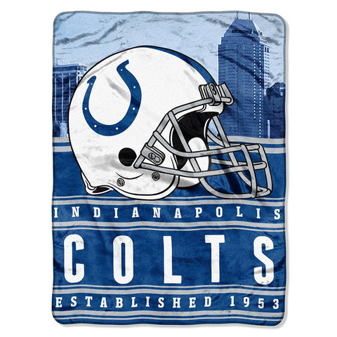 Indianapolis Colts NFL Silk Touch Throw (Stacked Series) (60inx80in)
