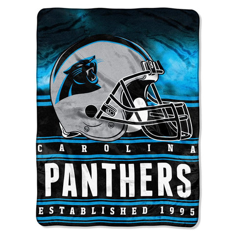 Carolina Panthers NFL Silk Touch Throw (Stacked Series) (60inx80in)