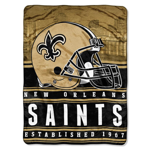 New Orleans Saints NFL Silk Touch Throw (Stacked Series) (60inx80in)