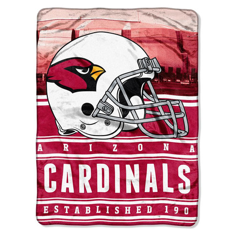 Arizona Cardinals NFL Silk Touch Throw (Stacked Series) (60inx80in)