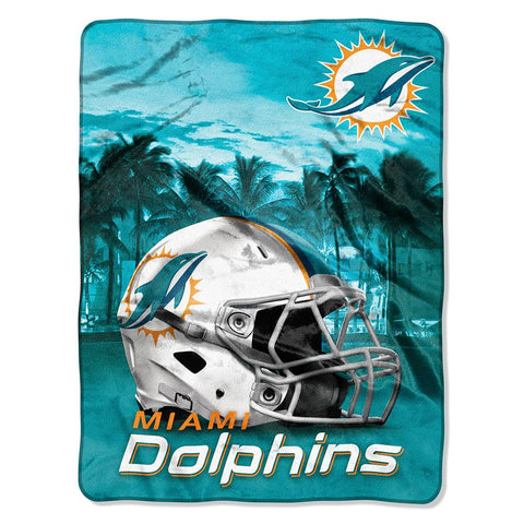 Miami Dolphins Nfl Silk Touch Throw (heritage Series) (60inx80in)