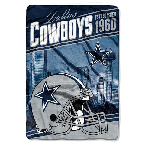 Dallas Cowboys NFL Stagger Oversized Micro Raschel (62in x 90in)