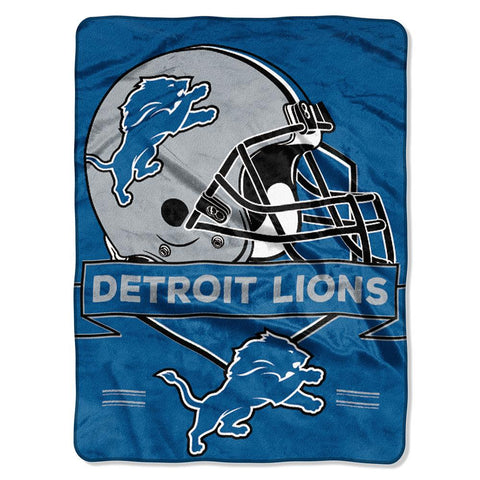 Detroit Lions NFL Royal Plush Raschel (Prestige Series)