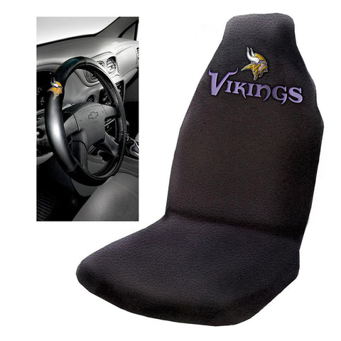 Minnesota Vikings Nfl Car Seat Cover And Steering Wheel Cover Set