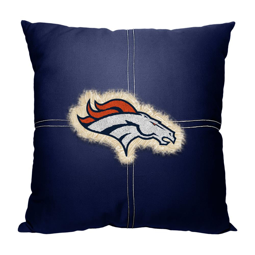 Denver Broncos NFL Team Letterman Pillow (18x18)