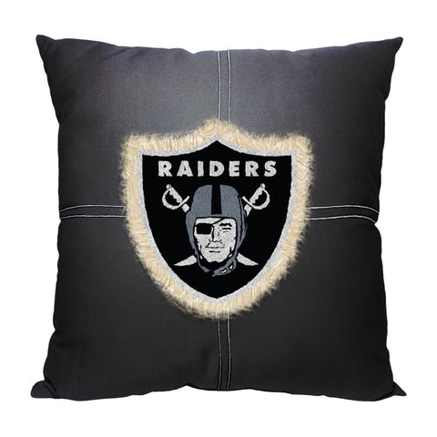 Oakland Raiders NFL Team Letterman Pillow (18x18)