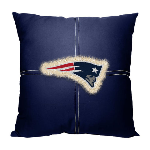 New England Patriots NFL Team Letterman Pillow (18x18)