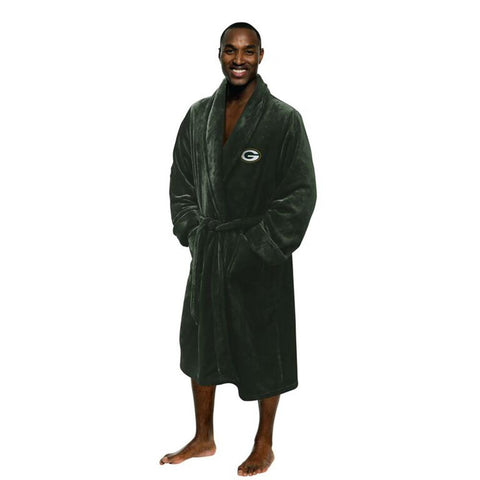 Green Bay Packers NFL Men's Silk Touch Bath Robe (L-XL)