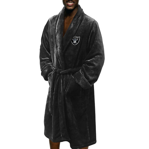 Oakland Raiders NFL Men's Silk Touch Bath Robe (L-XL)