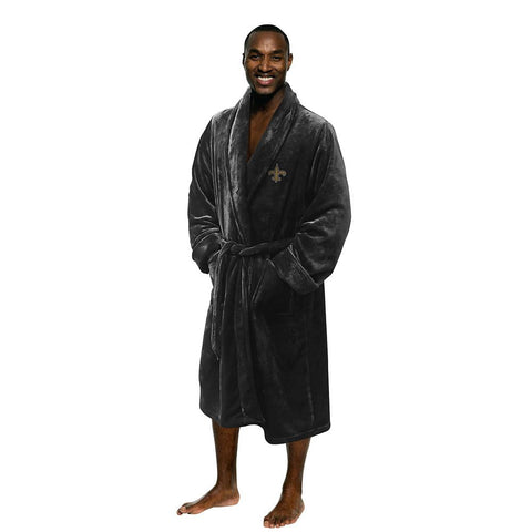 New Orleans Saints NFL Men's Silk Touch Bath Robe (L-XL)