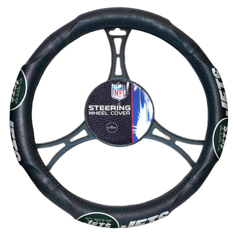 New York Jets NFL Steering Wheel Cover (14.5 to 15.5)