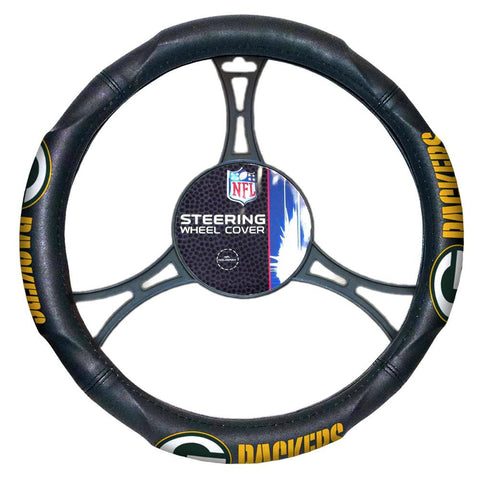 Green Bay Packers NFL Steering Wheel Cover (14.5 to 15.5)
