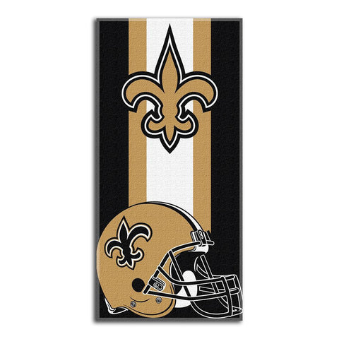 New Orleans Saints NFL Zone Read Cotton Beach Towel (30in x 60in)